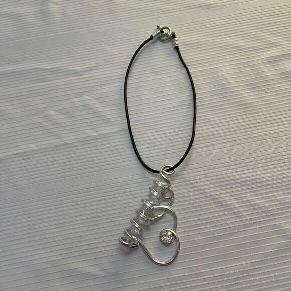 SIGNED Jeff Lieb Swarovski Modern Crystal Choker Necklace - Picture 2 of 7